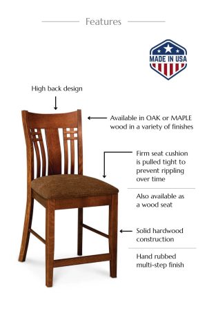 Features of this bar stool