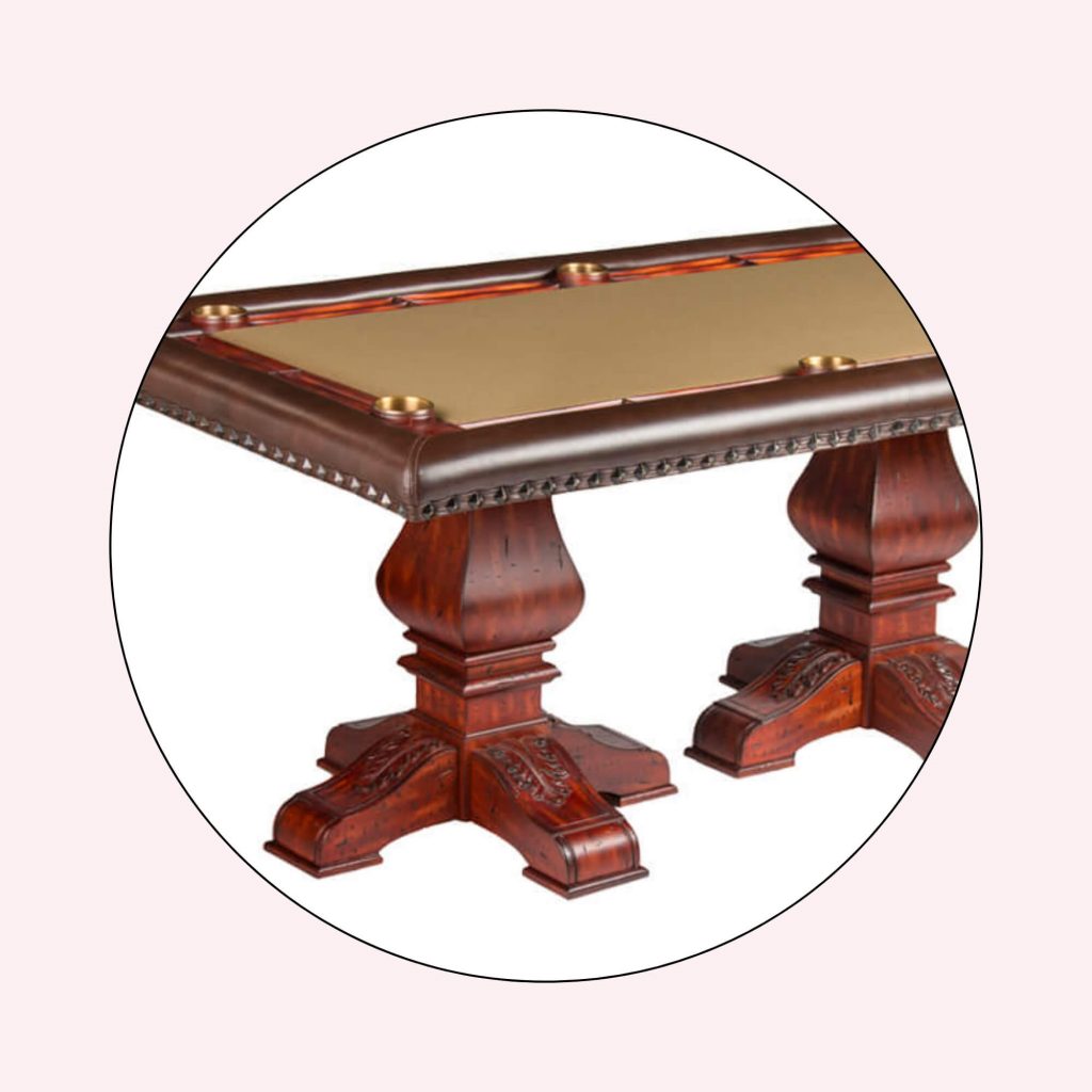 Custom Poker Tables Wood Finish