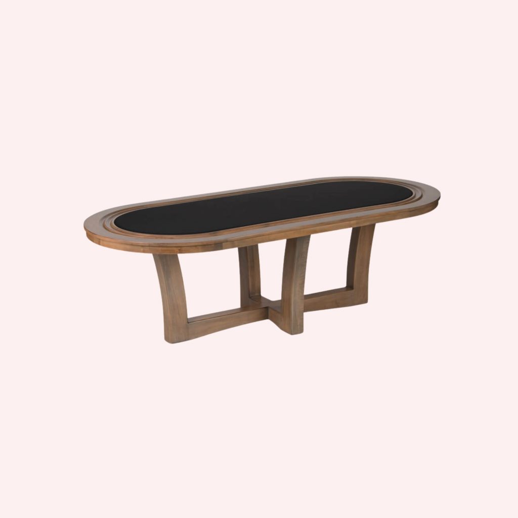 Oval Poker Table