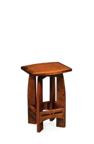 Simply Amish's Aspen Swivel Wood Backless Bar Stool