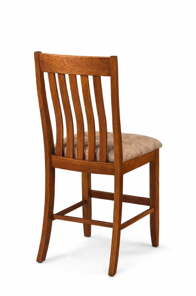 Mission Style Stool Buy Simply Amish Bradford Mission Wood Bar Stool High Back – Free Shipping
