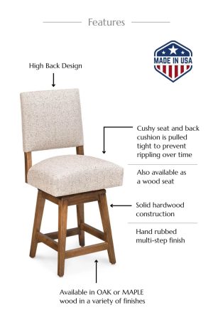 Features of this bar stool