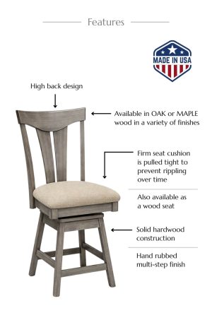 Features of this bar stool
