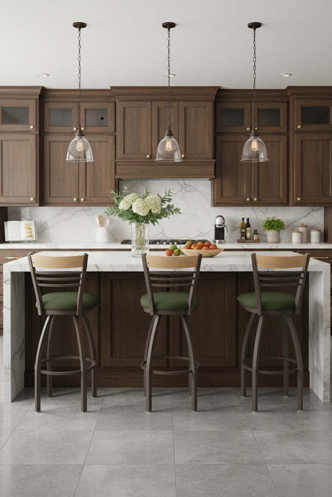 Featuring the Eleanor Swivel Stools by HOLLAND