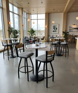 Featuring the Revelle Swivel Stools by HOLLAND