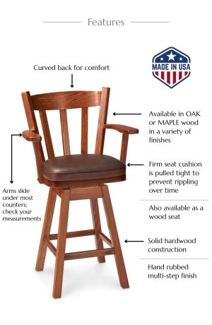 Features of this bar stool