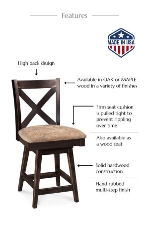 Features of this bar stool