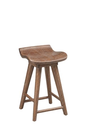 Mason Natural Sonoma Ceruse Backless Bar Stool