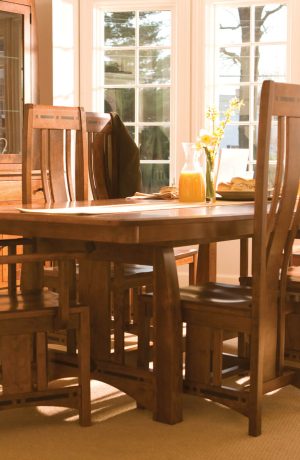 Simply Amish's Aspen Wood Chairs in Large Dining Room