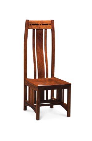 Simply Amish's Aspen Wood Side Chair with High Back
