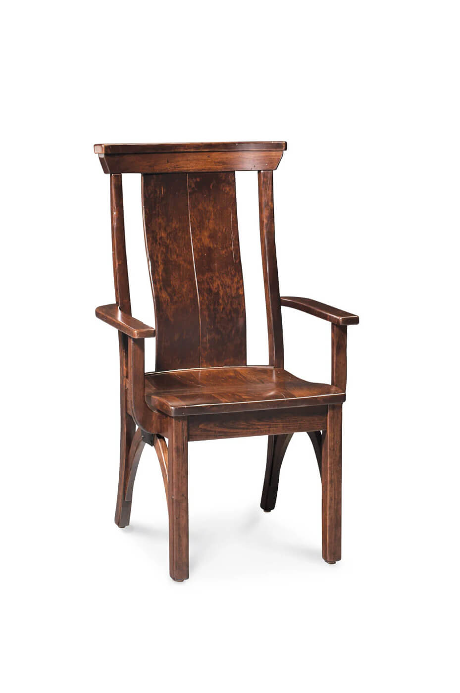 B&O Railroad© Trestle Bridge Wood Arm Chair with High Back