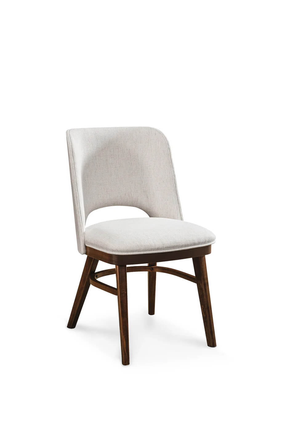 Broadway Mid-Century Modern Upholstered Wood Chair