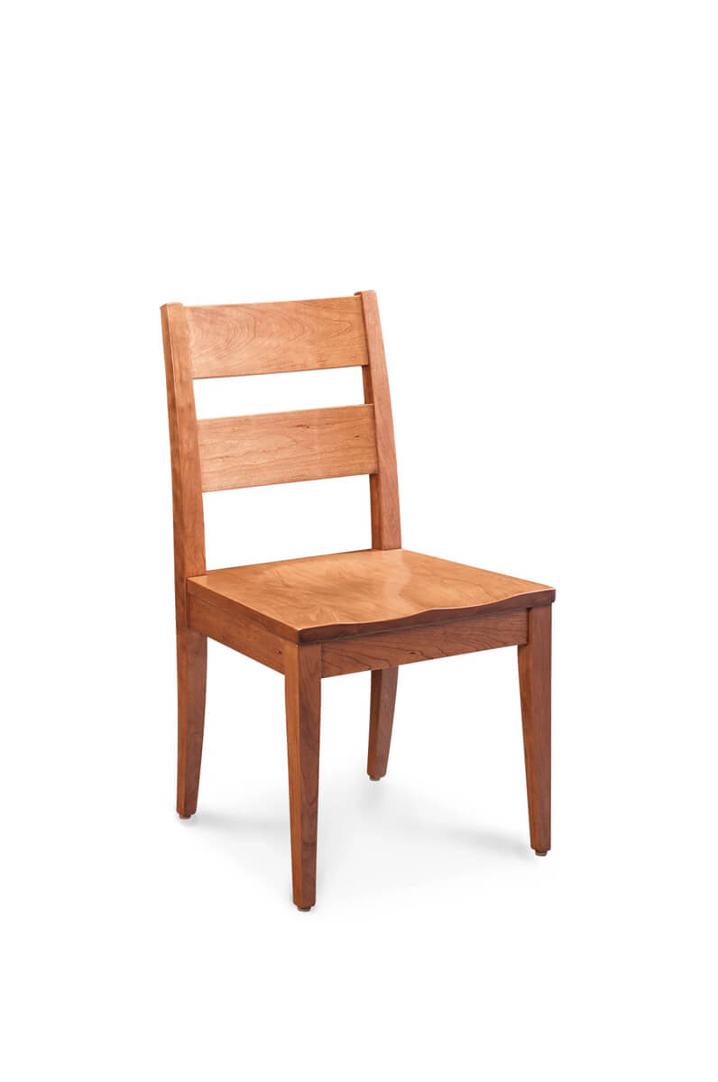 Cadira Traditional Wood Side Chair with Ladder Back