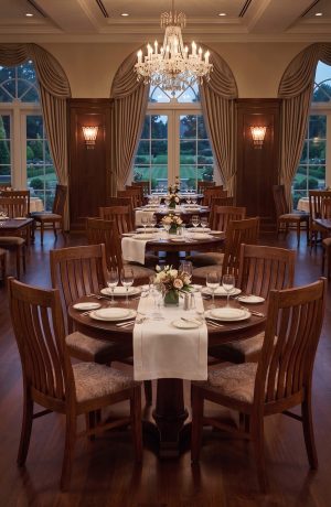 Traditional Wood Side Chair in Dining Room Restaurant - Bradford Simply Amish