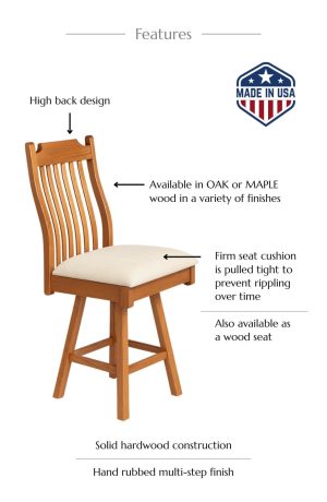 Features of this bar stool