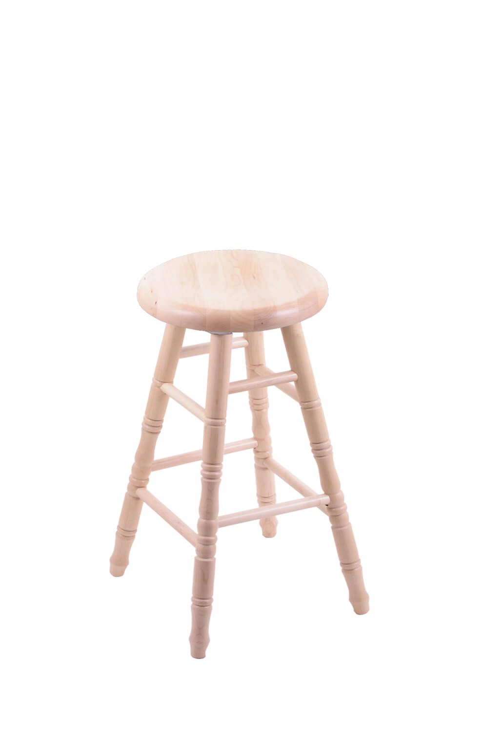Holland's Sadie XSD Wood Backless Round Stool in Natural