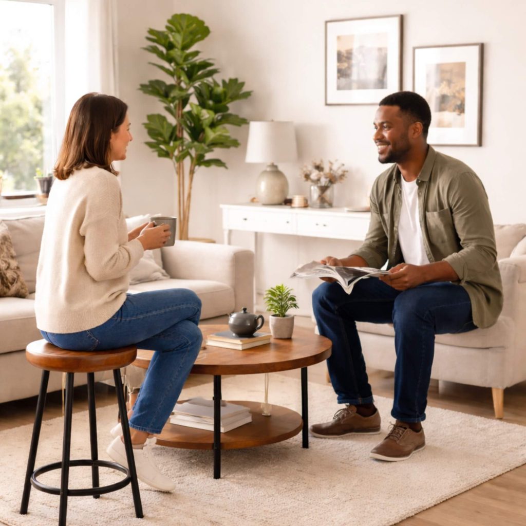 Backless bar stools can be easily moved