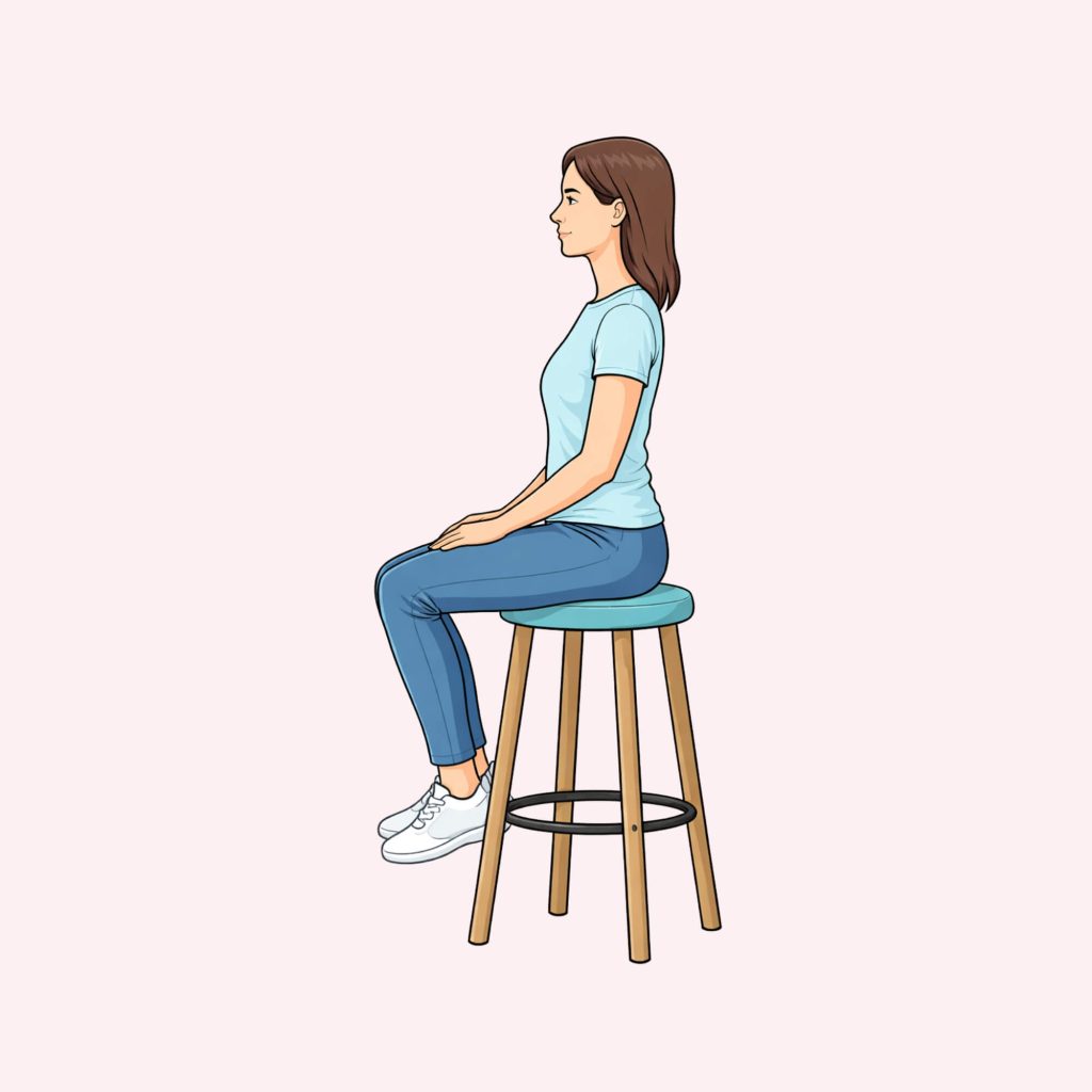 Backless bar stools support better posture