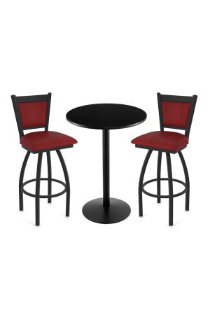 Holland's Hadleigh Pub Set Table with Two Bar Stools