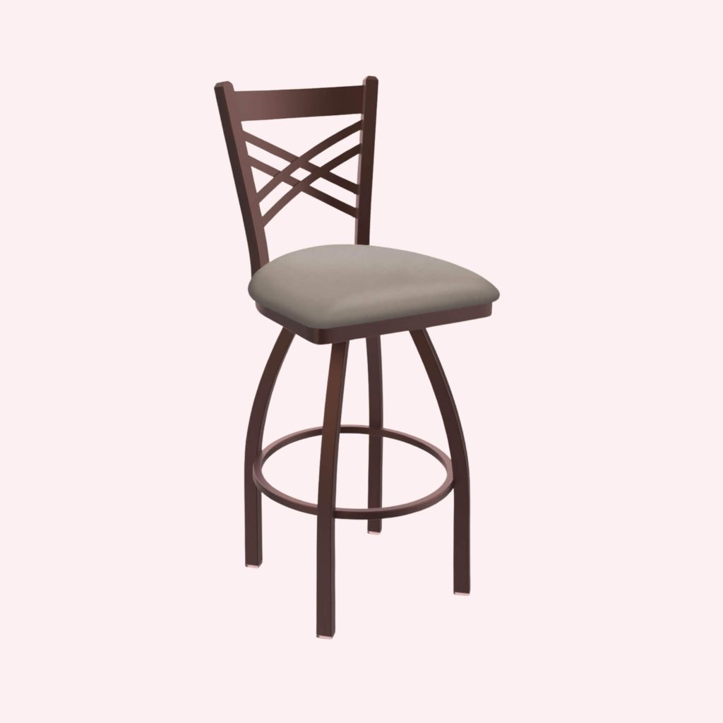 Bar stool with stable base for the elderly
