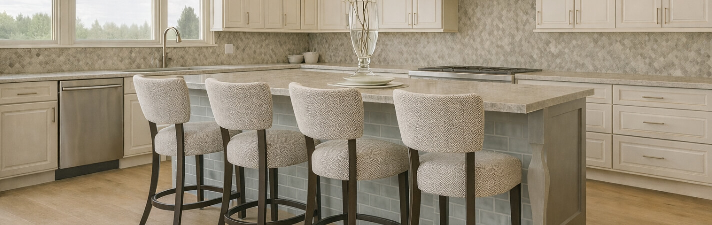 Featuring the 15-BS Bar Stools by Style Upholstering