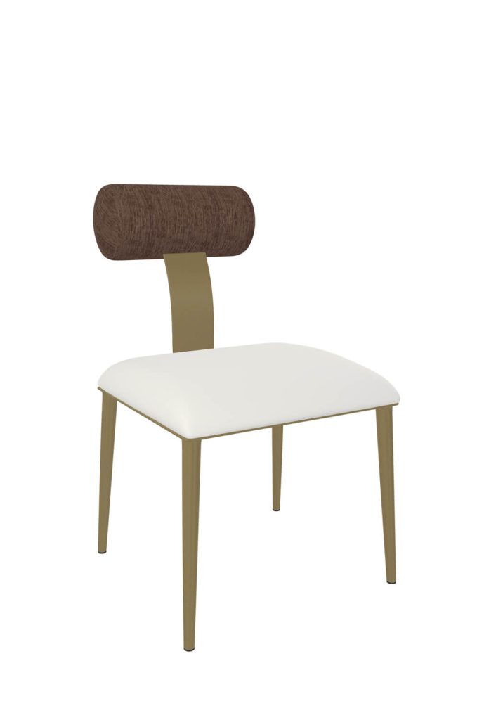 Wesley Allen's Luca Modern Dining Side Chair with Rolled Back