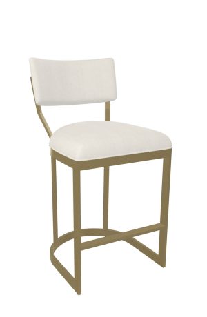 Wesley Allen's Olin Gold Bar Stool with Back