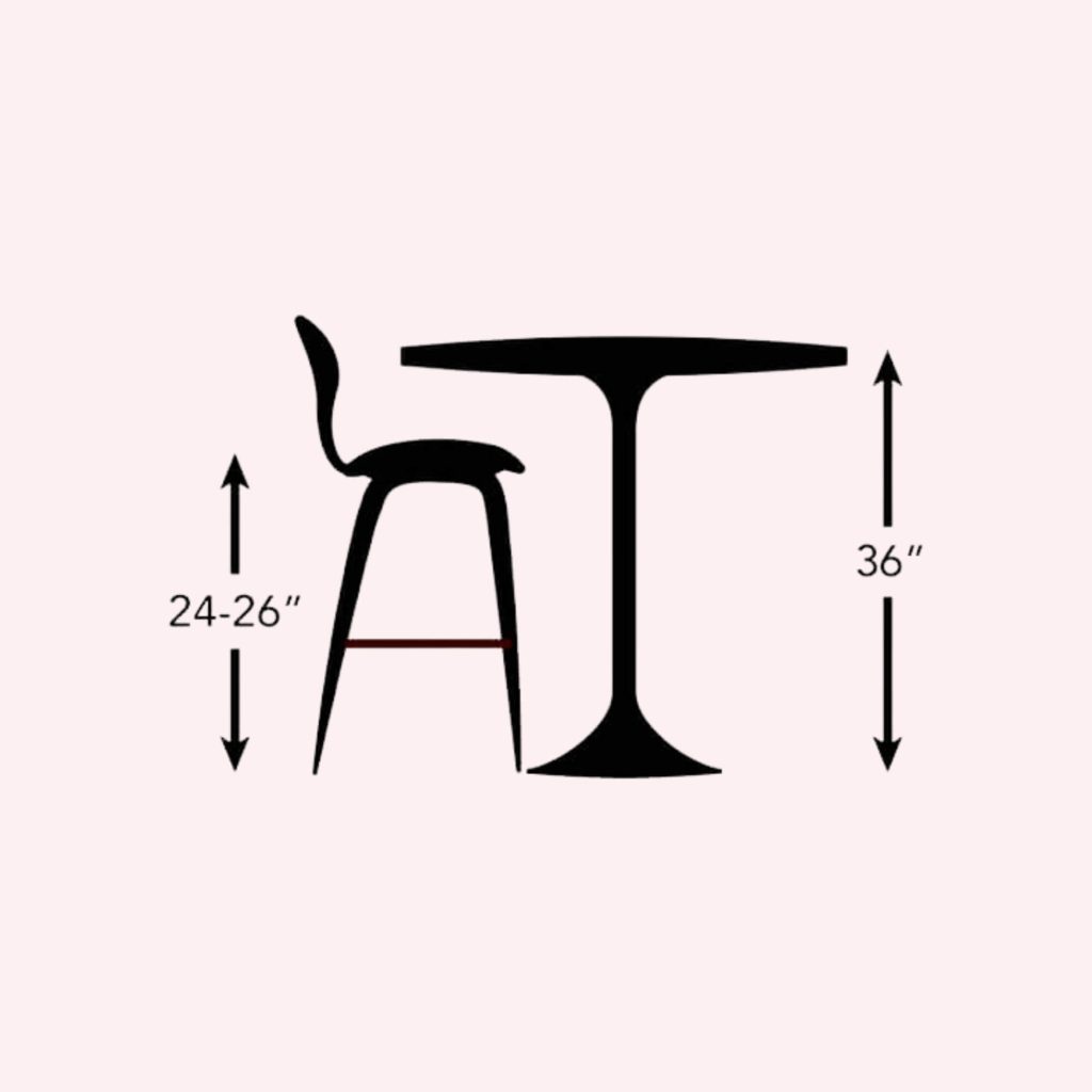 Lower bar stool seat heights