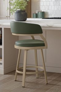 Amisco's Mazzy Modern Swivel Bar Stools at the Kitchen Island