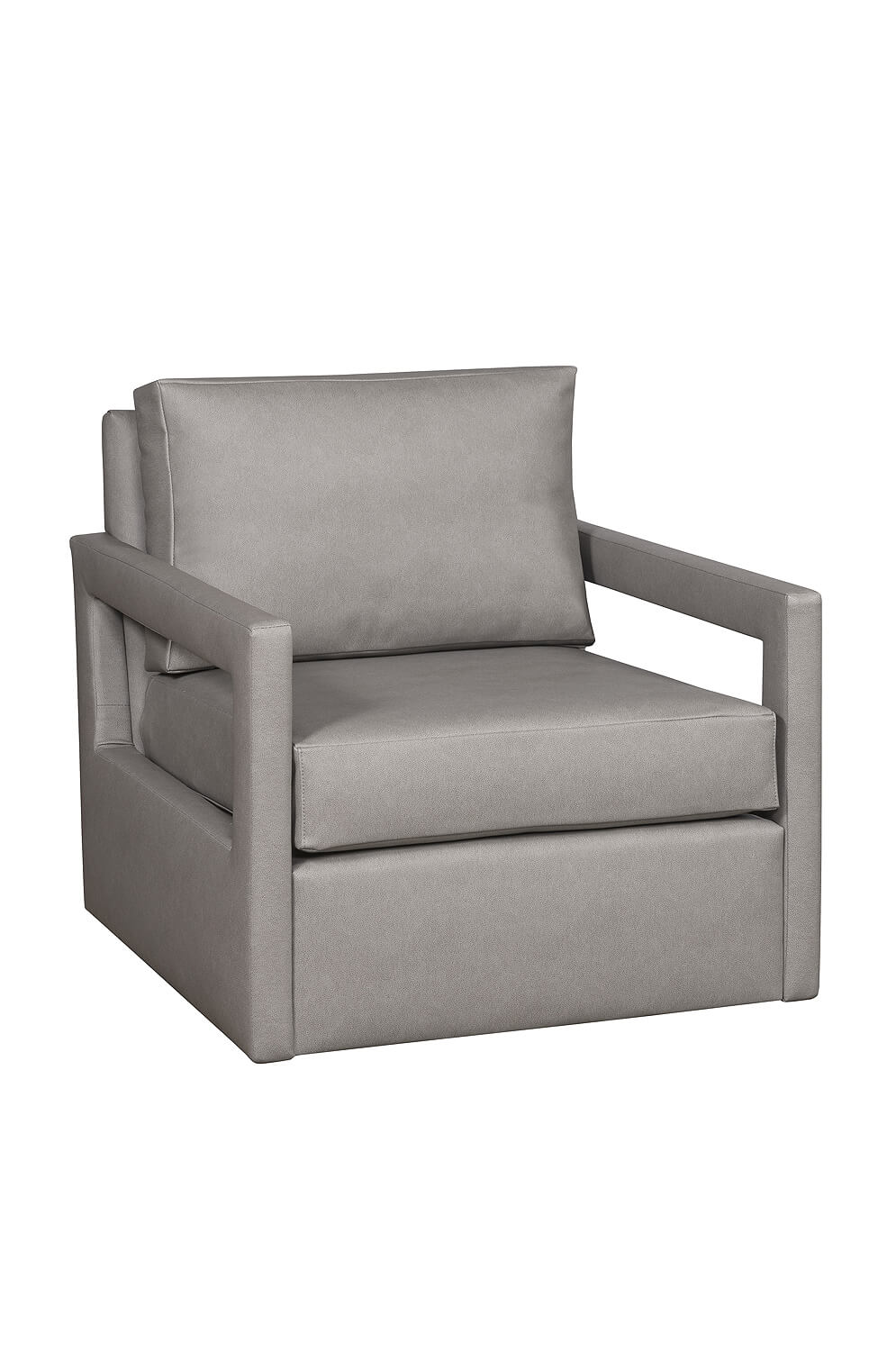2356 Upholstered Swivel Lounge Chair with Track Arms