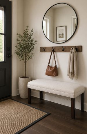 Style Upholstering's #55 Modern Upholstered Entryway Bench