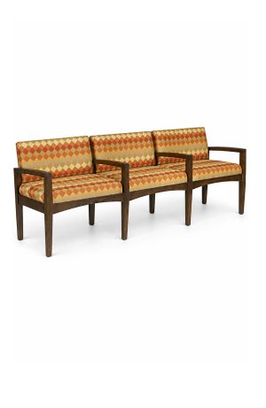 Style Upholstering's 631-3 Wood Upholstered Multi Seat Bench with Back