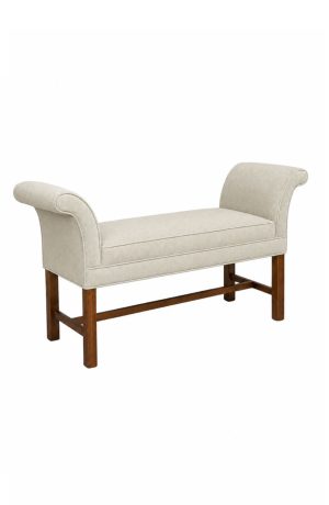 Style Upholstering's 683 Classic Scroll Upholstered Bench