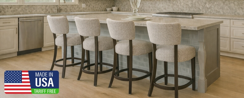 Style Upholstering Bar Stool & Chair Collection