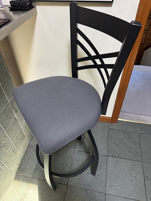 Holland's Catalina Swivel Stool in Black Customer Kitchen