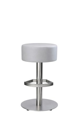 MTS Seating 8718 Backless Upholstered Pedestal Base Bar Stool