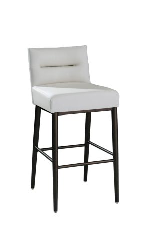 MTS Seating's Billow Contoured Metal Bar Stool with Low Back