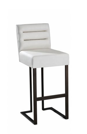 MTS Seating's Billow Square Metal Bar Stool with Sled Base