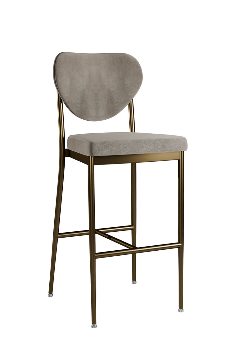 Arlo Commercial-Grade Upholstered Bar Stool with Back