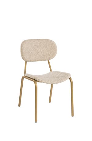 MTS Seating Swing Gold Dining Chair with Saddle Seat