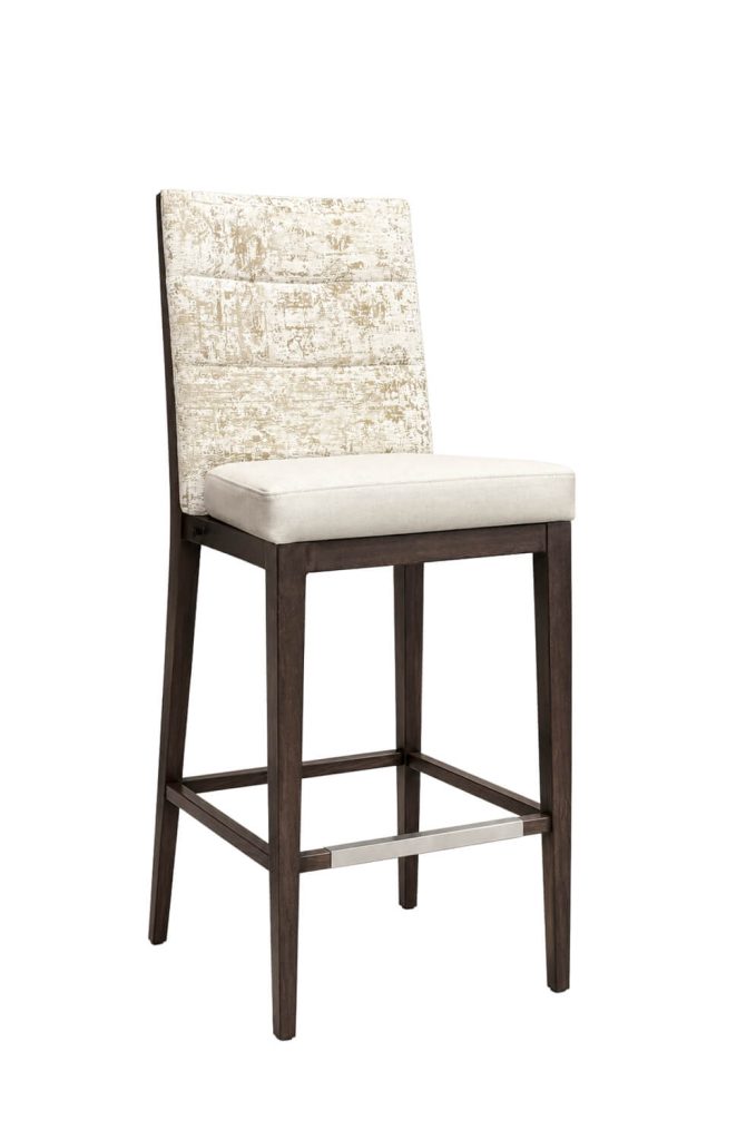Contract Grade bar stool upholstered back - Mercer - IH Seating