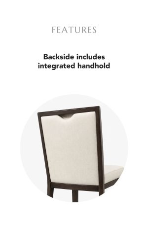 Backside includes integrated handhold
