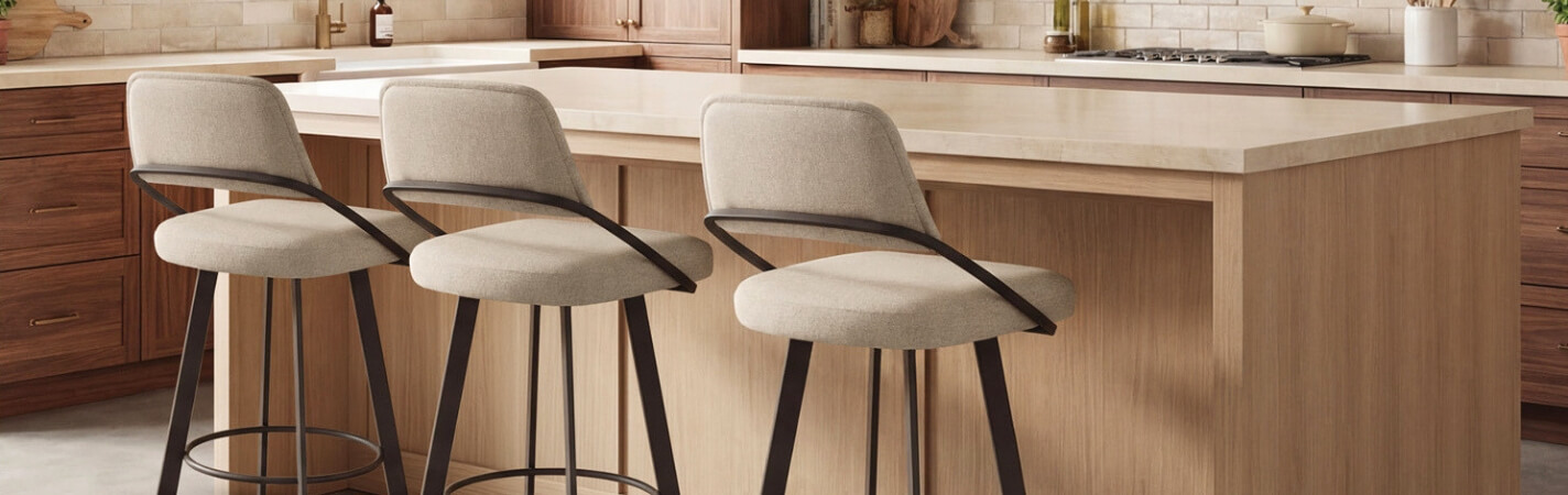 Featuring the Wish bar stools by Trica