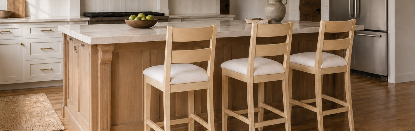 Bar Stool at Kitchen Island