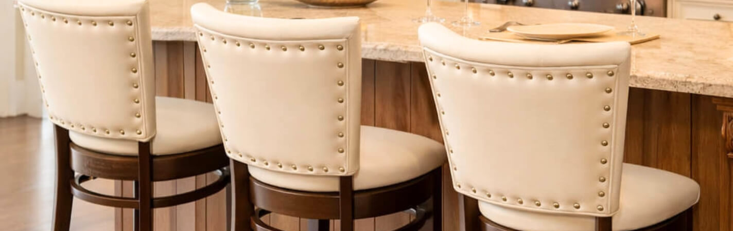 Featuring the Blanca bar stools by Trendler