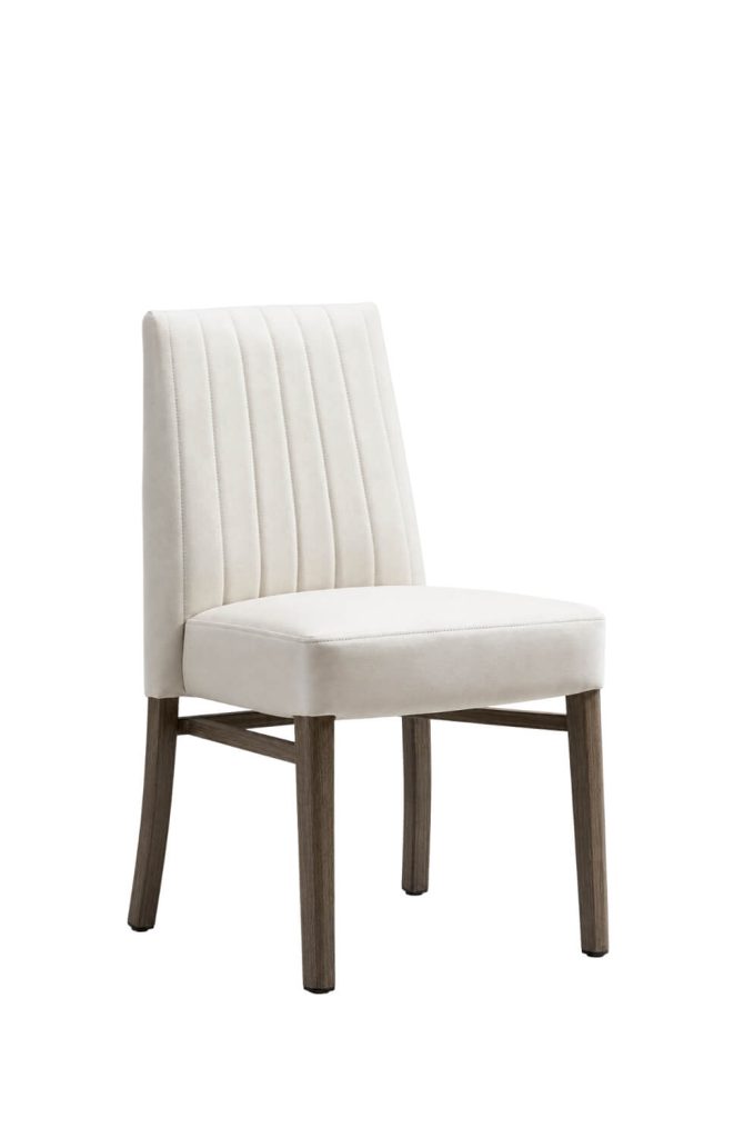 Upholstered contract grade dining chair with channeled back - Valera - IH Seating