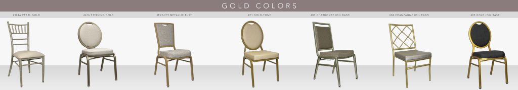 Gold finishes from IH Seating