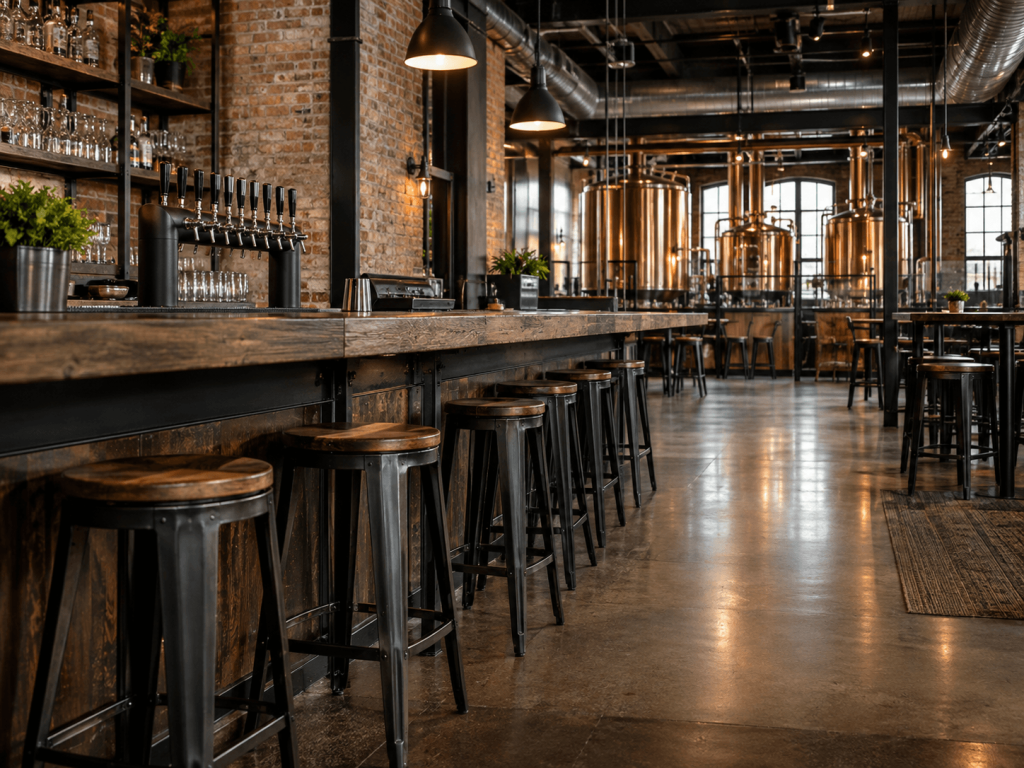 Industrial style for breweries