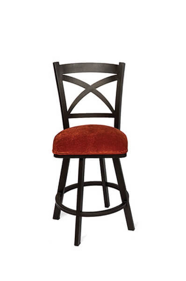 Buy Wesley Allen's Edmonton Swivel Kitchen Bar Stool with Back