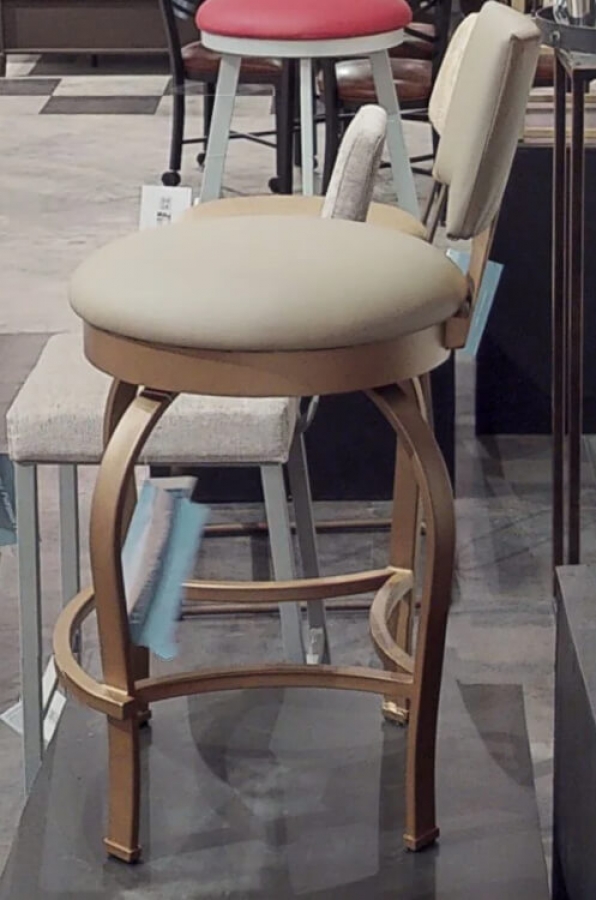Buy Wesley Allen's Eureka Upholstered Swivel Bar Stool with Back